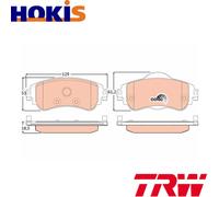 BRAKE PAD SET DISC BRAKE GDB1917 FOR CITROËN C4/II/Hatchback/Van DS4 1.6L 4cyl