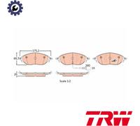 BRAKE PAD SET DISC BRAKE GDB1918 FOR VW GOLF/VIII PASSAT/ALLTRACK/B8/B7/Van/CC