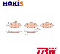 BRAKE PAD SET DISC BRAKE GDB1918 FOR VW GOLF/VIII PASSAT/ALLTRACK/B8/B7/Van/CC