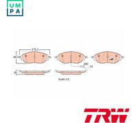 BRAKE PAD SET DISC BRAKE GDB1918 FOR VW GOLF/VIII PASSAT/ALLTRACK/B8/B7/Van/CC