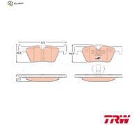 TRW GDB1919 Brake Pad Set, Disc Brake - (4-Piece)