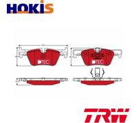 BRAKE PAD SET DISC BRAKE GDB1919DTE FOR BMW 2/F0/Convertible/F3/F87/4/F1 2.0L