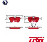 BRAKE PAD SET DISC BRAKE GDB1919DTE FOR BMW 2/F0/Convertible/F3/F87/4/F1 2.0L