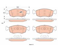 BRAKE PAD SET, DISC BRAKE GDB1921