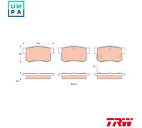 TRW Brake Pad Set GDB1923 – Disc Brake for FIAT Sedici