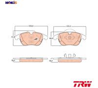 TRW GDB1925 Brake pad set