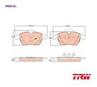 BRAKE PAD SET DISC BRAKE GDB1925 FOR LAND ROVER RANGE/EVOQUE 204PT 2.0L 4cyl
