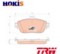 BRAKE PAD SET DISC BRAKE GDB1932 FOR MERCEDES-BENZ GLA-CLASS B-CLASS/Sports 2.0L