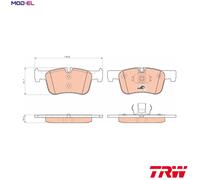 TRW GDB1934 Brake Pad Set, disc brake for BMW