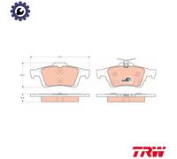 BRAKE PAD SET DISC BRAKE GDB1938 FOR FORD C6 1.6L GDIQ0 2.0L 4cyl FOCUS 1.0L