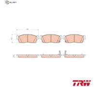 BRAKE PAD SET DISC BRAKE GDB1940 FOR MITSUBISHI