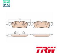 BRAKE PAD SET DISC BRAKE GDB1946 FOR MERCEDES-BENZ GLEGLS/-CLASS 3.0L 6cyl GLE