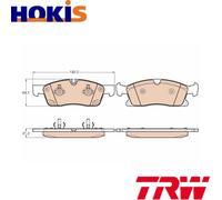 BRAKE PAD SET DISC BRAKE GDB1946 FOR MERCEDES-BENZ GLEGLS/-CLASS 3.0L 6cyl GLE