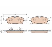 BRAKE PAD SET, DISC BRAKE GDB1955