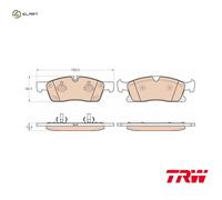TRW GDB1955 Brake pad set