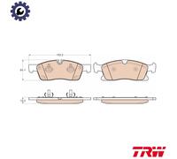 TRW Brake Pad Set GDB1955 for Mercedes-Benz M-Class GLE GLS (OM651.960 2.1L)
