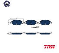 BRAKE PAD SET DISC BRAKE GDB1956BTE FOR VW GOLF/VII CADDY/IV/Box/Body/MPV