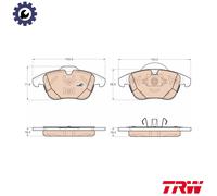 TRW GDB1960 Brake pad set