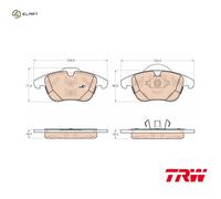 TRW GDB1960 Brake pad set