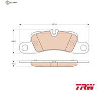 TRW Brake Pad Set GDB1962 – Disc Brake for Porsche Cayenne (92A) 2011-2018