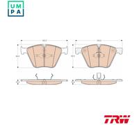 Brake pads GDB1964 TRW for BMW X5 X6