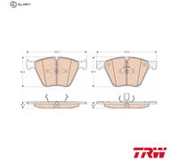 TRW Brake Pads GDB1964 for BMW X5 and X6