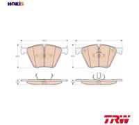 TRW Brake Pads GDB1964 for BMW X5 and X6