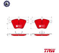 BRAKE PAD SET DISC BRAKE GDB1964DTE FOR BMW X5/SAV/F15/F85/E70 X6/SAC/E71/E72