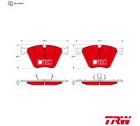 Brake pads GDB1964DTE TRW for BMW X5 X6