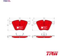 Brake pads GDB1964DTE TRW for BMW X5 X6