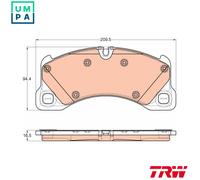 TRW GDB1969 Brake pad set