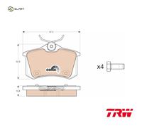 TRW GDB1973 Brake pad set