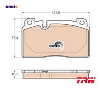 BRAKE PAD SET DISC BRAKE GDB1974 FOR AUDI Q5/SUV A6/S6/Allroad A7/Sportback/S7
