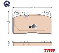 TRW GDB1974 Brake pad set