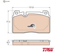 TRW GDB1974 Brake pad set