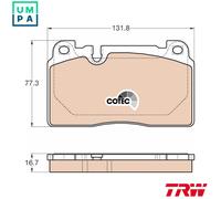 TRW GDB1974 Brake pad set
