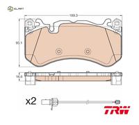 BRAKE PAD SET DISC BRAKE GDB1977 FOR AUDI A6/S6 A7/Sportback/S7 CWUC/CRDB 4.0L