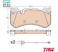 Brake pads GDB1977 TRW for MERCEDES-BENZ AUDI
