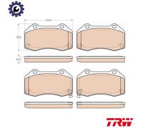 TRW Disc Brake Pads Set for Opel Vauxhall Corsa D A 16 LES & E B 16 LES