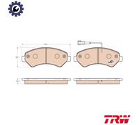 BRAKE PAD SET DISC BRAKE GDB1982 FOR PEUGEOT MANAGER/Van/Platform/Chassis/Bus