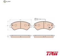 TRW GDB1982 Brake pad set