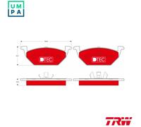 TRW GDB1984DTE Brake pad set