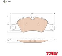 TRW GDB1990 Brake pad set