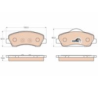 BRAKE PAD SET, DISC BRAKE GDB1992