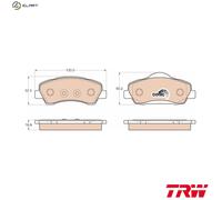 TRW GDB1992 Brake pad set