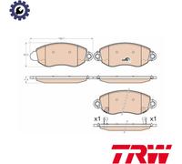 BRAKE PAD SET DISC BRAKE GDB2006 FOR FORD TRANSIT/Van/Bus/Platform/Chassis 2.3L