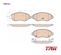 BRAKE PAD SET DISC BRAKE GDB2006 FOR FORD TRANSIT/Van/Platform/Chassis 2.4L 4cyl