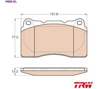 BRAKE PAD SET DISC BRAKE GDB2007 FOR RENAULT VOLVO S60 V70/Mk/II 2.0L 4cyl 2.4L