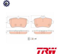 BRAKE PAD SET DISC BRAKE GDB2014 FOR MERCEDES-BENZ S-CLASS/Convertible SL 6cyl