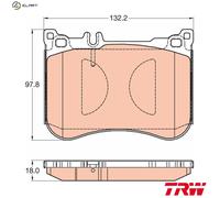 TRW Brake Pad Set GDB2019 - Disc Brake for Mercedes-Benz SL (R231) Roadster 2012->